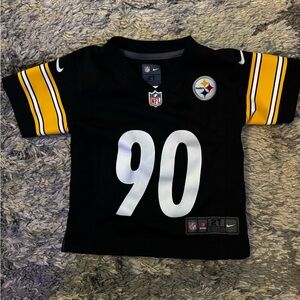 Nike Kids Black and Gold Jersey